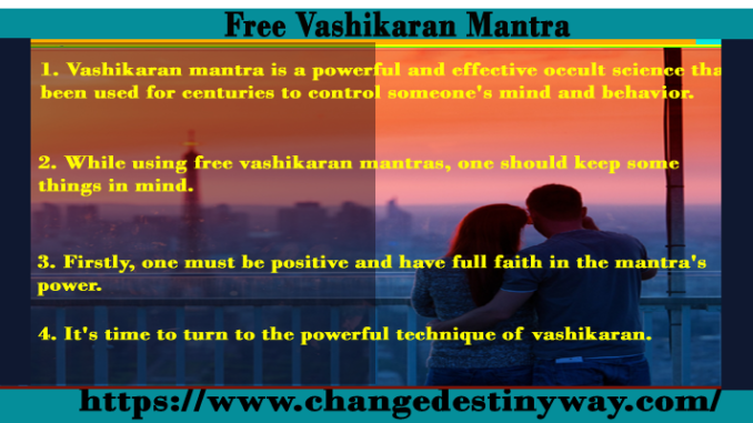 Free Vashikaran Mantra